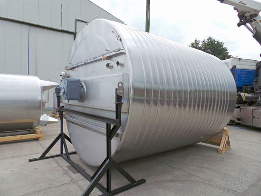 25.500L AISI304L mixing tank; slow speed chocolat agitator; heat exchanger