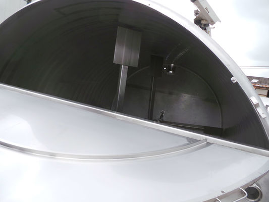 25.500L AISI304L mixing tank; slow speed chocolat agitator; heat exchanger