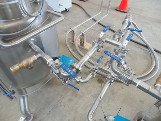 2 x 200L V4A; Mischbehälter mit elektrische Steuerung; Isoliert; Wärmetauscher; Heizaggregat