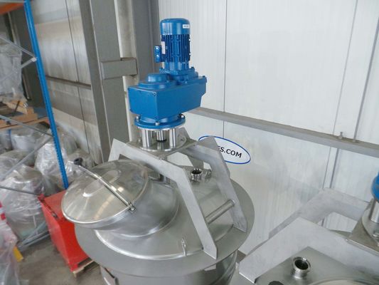 2 x 1.500L AISI316L; Mischbehälter; Wärmetauscher; 1 x Ankerrührer;