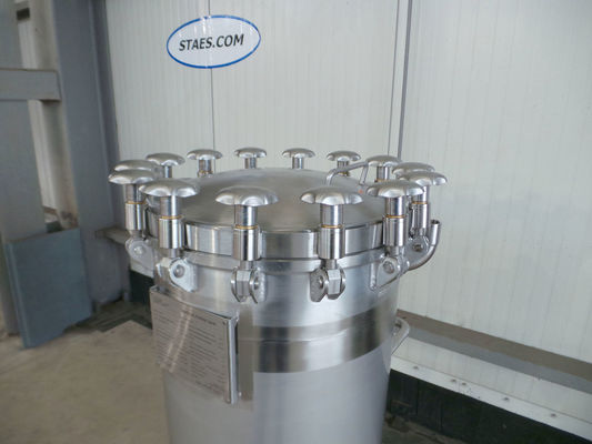 OR161078: 1 x 100L AISI316L RVS roestvrijstalen druktank; 6.6bar ; enkelwandig vertikaal