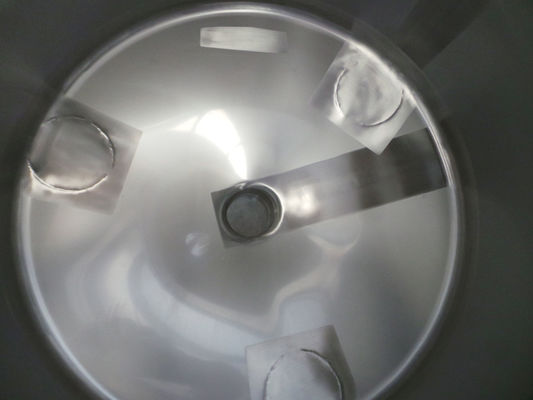 4 x 240L AISI 316L; stainless-steel mixing tanks customised for the customer's agtitators; single skin, vertical