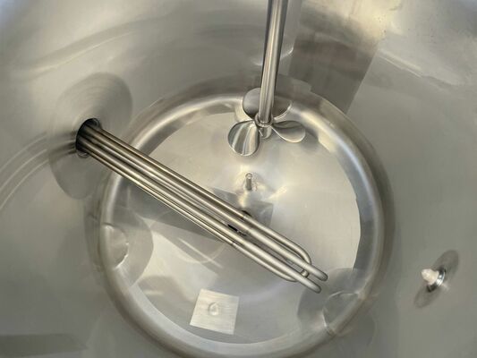 1 x Nieuwe roestvrijstalen verticale mengtank van 50L in AISI316L