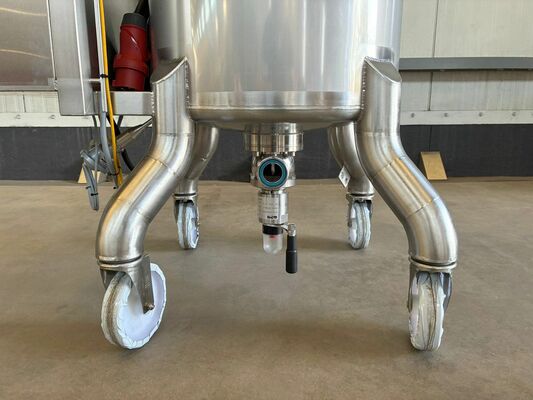 1 x Neuer vertikaler 100L Edelstahl-Mischbehälter aus AISI316L