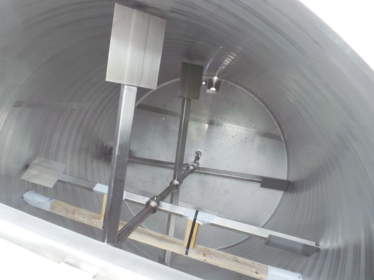 25.500L AISI304L mixing tank; slow speed chocolat agitator; heat exchanger