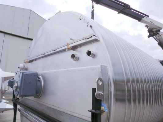 25.500L AISI304L mixing tank; slow speed chocolat agitator; heat exchanger