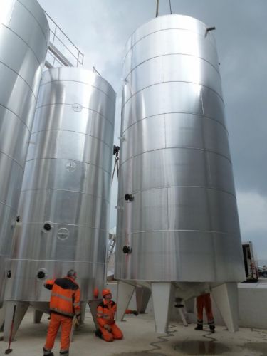 Project 4 x 50 m³ AISI 304