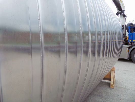 25.500L AISI304L mixing tank; slow speed chocolat agitator; heat exchanger