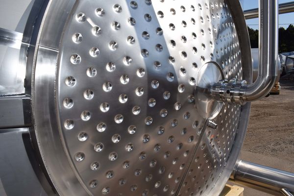 2 x 15.300L AISI304L cuve de mélange en acier inoxydable avec echangeur de chaleur