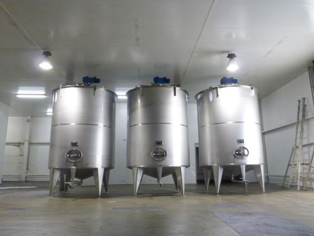 Project 3 x 15m³ AISI 304