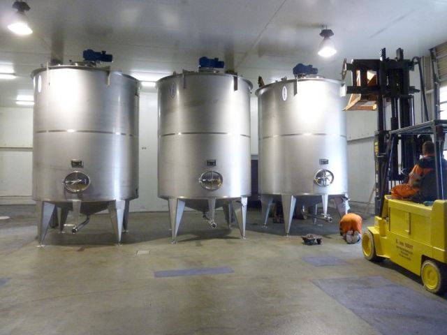 Project 3 x 15m³ AISI 304