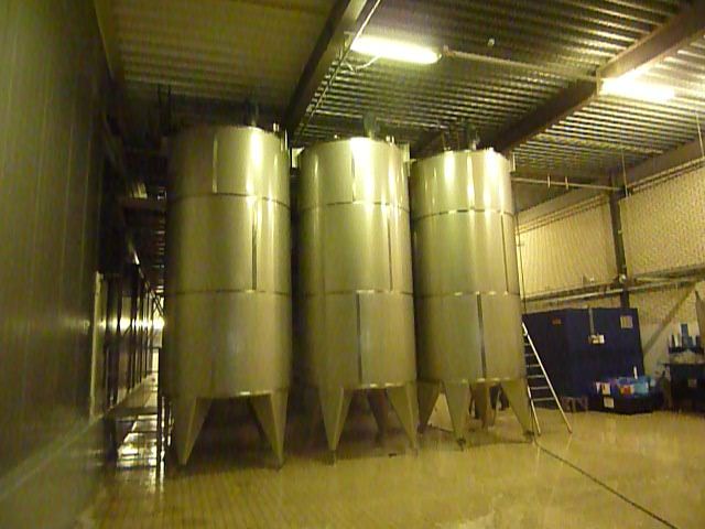 Projekt 3 x 14,5m³ AISI 304