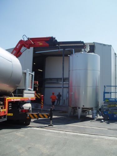 Project 2 x 15m³; AISI 304; warmtewisselaar; raamroerwerk; geisoleerd