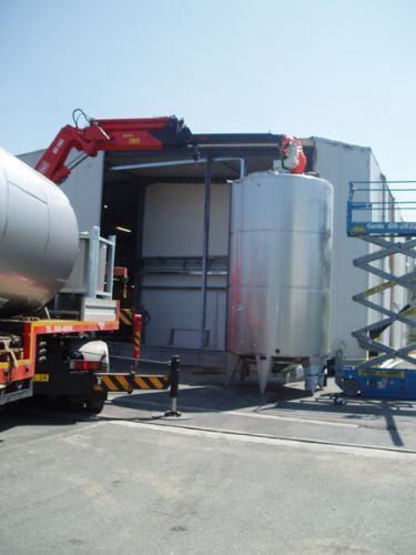 Project 2 x 15m³; AISI 304; warmtewisselaar; raamroerwerk; geisoleerd