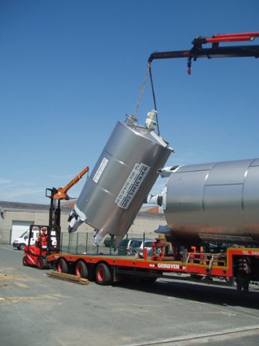 Project 2 x 15m³; AISI 304; warmtewisselaar; raamroerwerk; geisoleerd