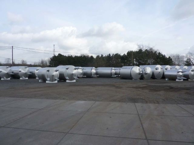 Project 2 x 6.3m³ AISI 304; warmtewisselaar; fermentatietanks