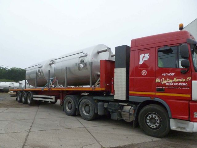 Project 2 x 12m³ AISI 304; heatexchanger, insulation; pressure