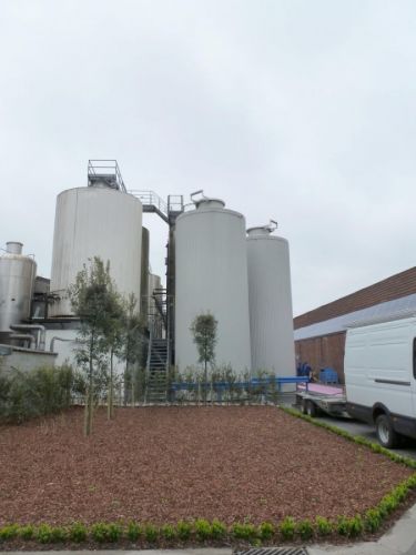 Project 4 x 3m³; simple paroi & 14 x 69m³ AISI 304; echangeur thermique; isolées; pression