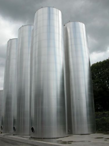 Project 6 x 185m³ & 2 x 60m³ AISI 304; occasion; echangeur thermique; isolation