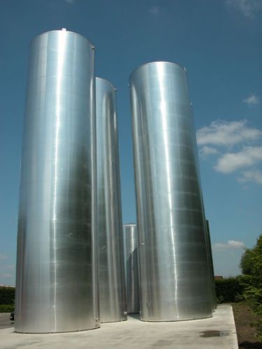 Project 6 x 185m³ & 2 x 60m³ AISI 304; occasion; echangeur thermique; isolation