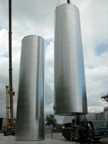 Project 6 x 185m³ & 2 x 60m³ AISI 304; occasion; echangeur thermique; isolation