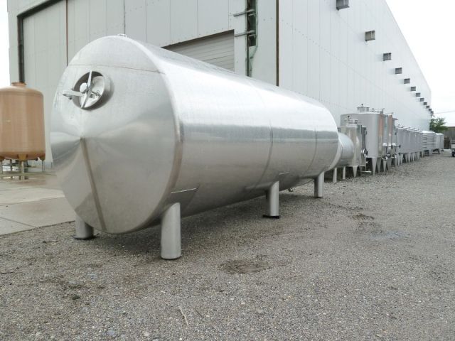 Project 1 x 15m³; 1 x 10m³, 1 x 5 m³; 6 x 2,5m³ AISI 316 horizontal