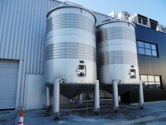 Project 2 x 30m³ AISI 304; echangeur thermique; agitation
