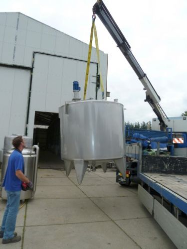 Project 3 x 5m³ AISI 304; enkelwandig; roerwerk