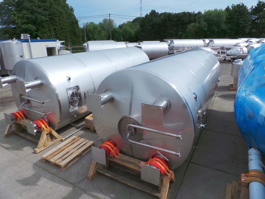 2 x 26,2m³; V2A; Drucktanks für Bier; 2.5 bar PED CE TüV; 10% Rx