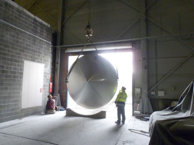 2 x 105 m³ AISI316L; cuves de stockage inoxydable; simple paroi, vertical, fond plat, echangeur thérmique