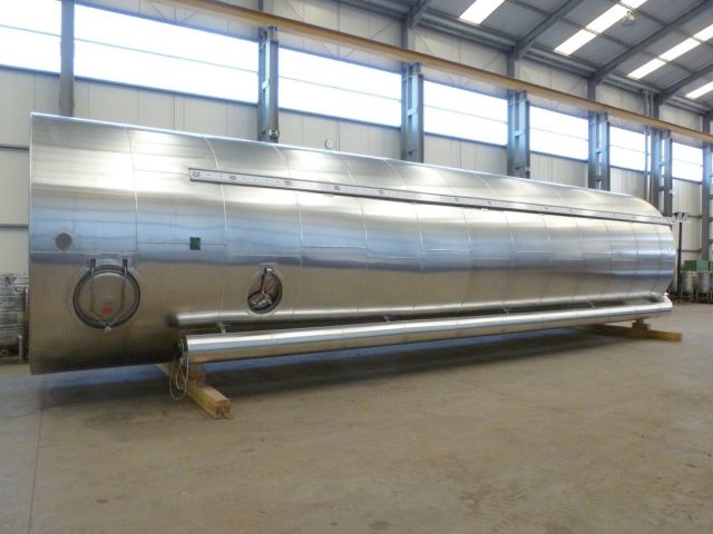 4 x 73m³ AISI316L; isoliert, vertikal, conischer boden auf rok; wärmetauscher