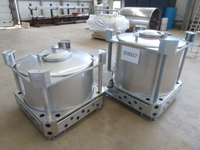 2 x 500L V4A & 1 x 750L V2A UN geprufd IBC