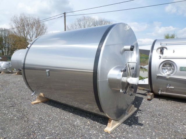 2 x 15m³ V2A; Edelstahl Behälter; einwandig; vertikal; flachboden