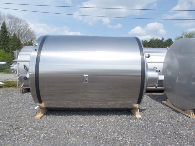 2 x 15m³ V2A; Edelstahl Behälter; einwandig; vertikal; flachboden
