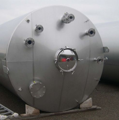 1 x 30m³ AISI316; roestvrijstalen druktank; enkelwandig; vertikaal; 3 bar PED CE CODAP