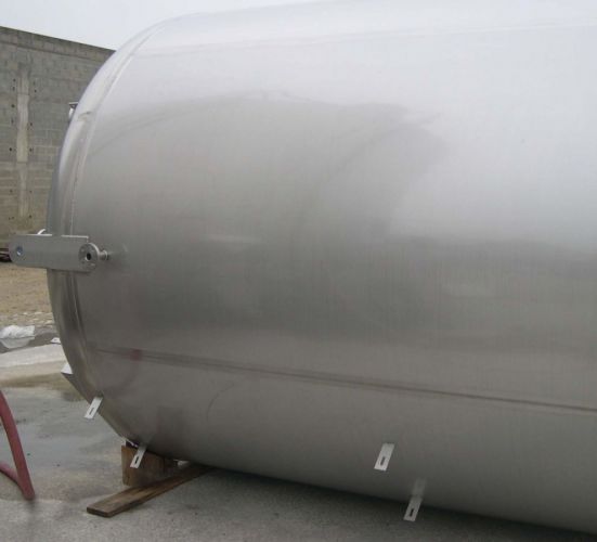 1 x 30m³ AISI316; roestvrijstalen druktank; enkelwandig; vertikaal; 3 bar PED CE CODAP