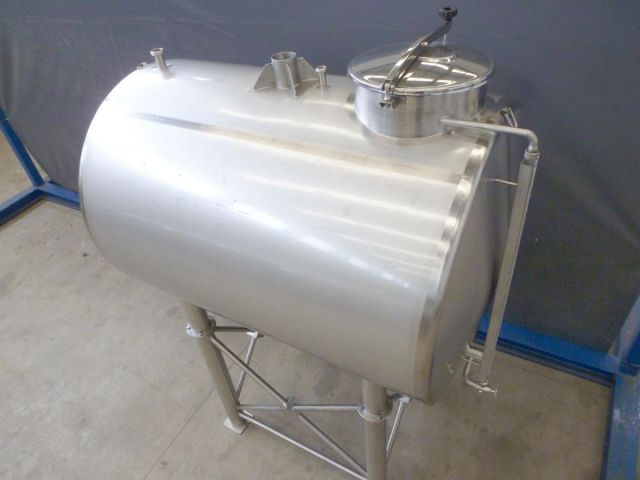 1 x 1.6m³ V4A; einwandig; liegend