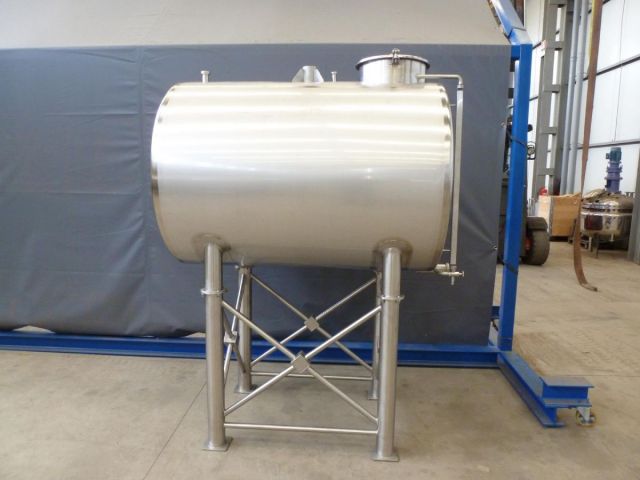 1 x 1.6m³ V4A; einwandig; liegend