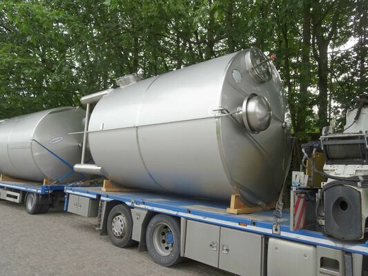 6 x Neuer vertikaler 30.000L Edelstahl-Mischbehälter aus AISI304L