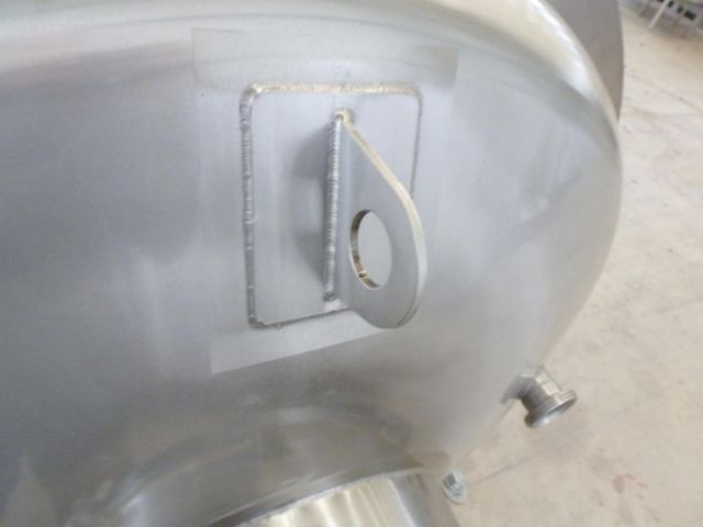 1 x 1.95m³ AISI304; warmtewisselaar; isolatie; verticaal; conisch