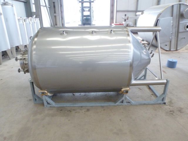 1 x 1.95m³ AISI304; warmtewisselaar; isolatie; verticaal; conisch