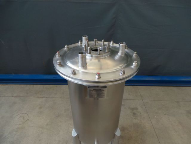 1 x 120L AISI316; simple paroi; vertical