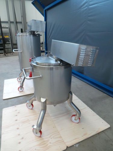 1 x 160L & 1 x 250L V4A; einwandig edelstahl Mischbehalter