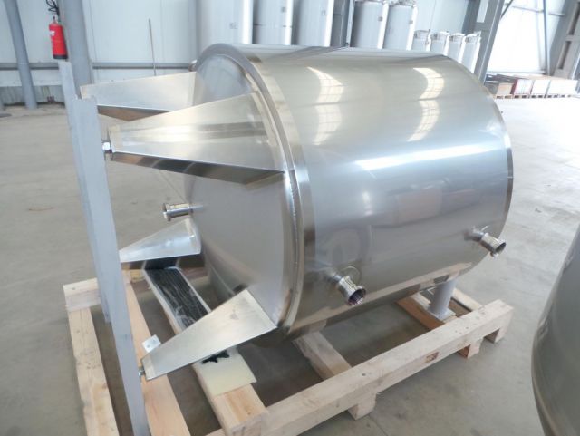 1 x 1.100L - 9 US bbl - 290 US gal AISI 304; cooling tank; heat-exchanger; vertical; conical