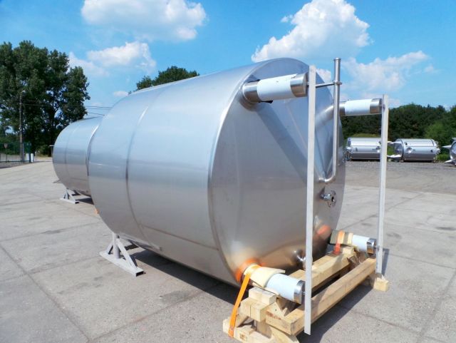 2 x 10m³ V2A; Gärtanks; Wärmetauscher; Isoliert; Vertikal