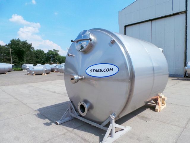 2 x 10m³ V2A; Gärtanks; Wärmetauscher; Isoliert; Vertikal