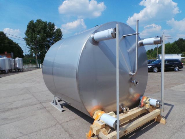 2 x 10m³ V2A; Gärtanks; Wärmetauscher; Isoliert; Vertikal