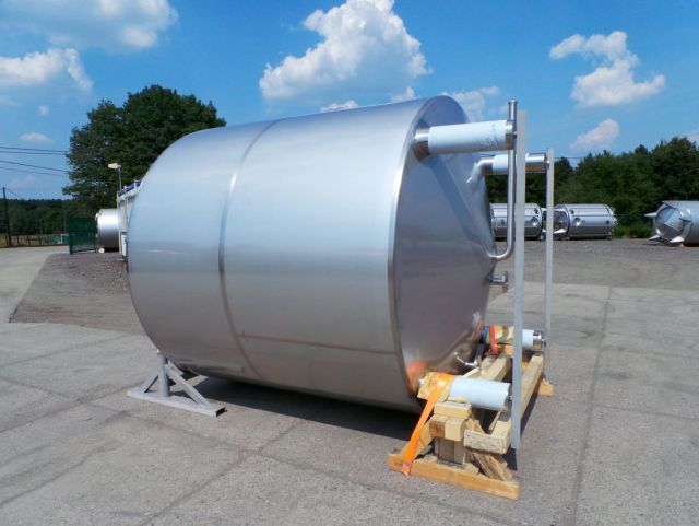 2 x 10m³ V2A; Gärtanks; Wärmetauscher; Isoliert; Vertikal