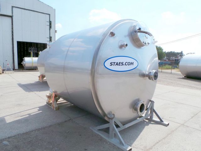 2 x 10m³ V2A; Gärtanks; Wärmetauscher; Isoliert; Vertikal