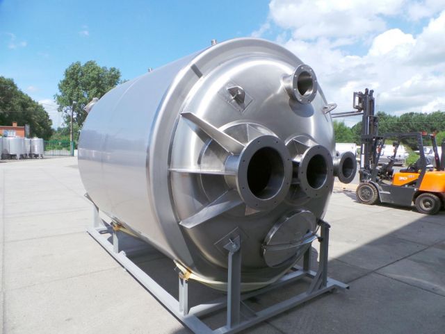 1 x 10.5m³ V4A; Mischbehälter; Vertikal; Wärmetauscher; Ruhrwerke Dissolver